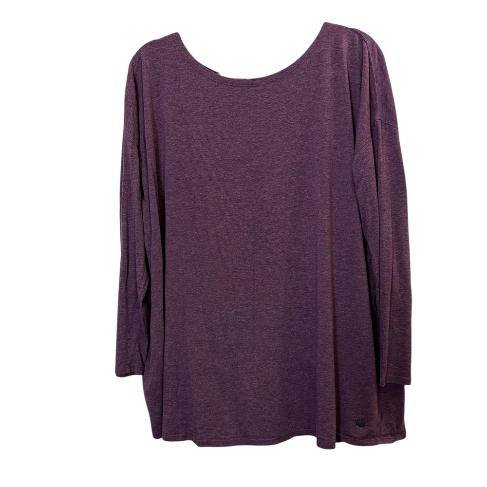 Tasc Performance Women’s Plum Organic Cotton Bamboo Long Sleeve T sz XL